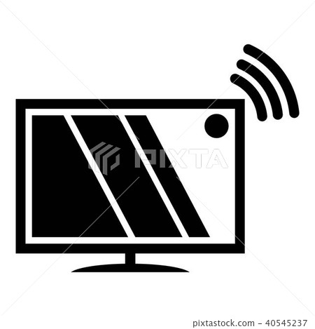 Tv icon, simple black style Tv icon, simple black style 40545237