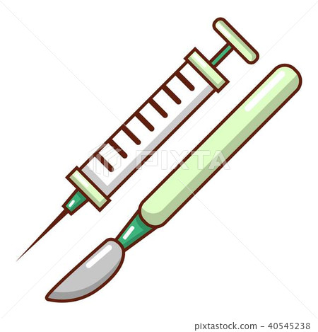 Tools injection icon, cartoon style. Tools injection icon, cartoon style. 40545238