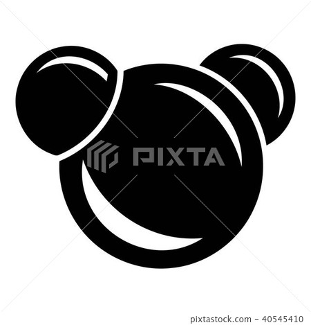 Molecule reaction icon, simple black style 40545410