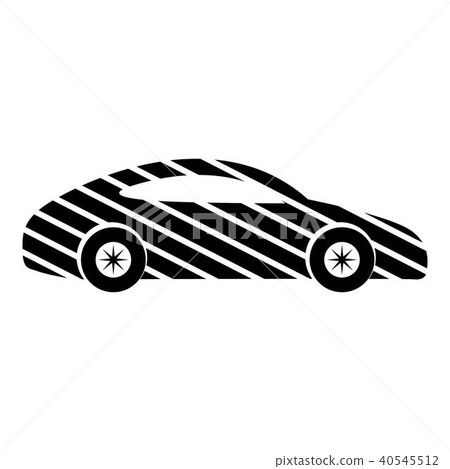 Car icon, simple black style 40545512