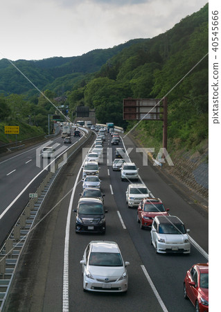 Traffic jam image highway Traffic jam image highway 40545666