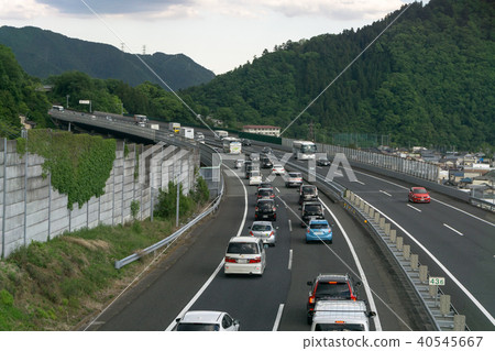 Traffic jam image highway Traffic jam image highway 40545667
