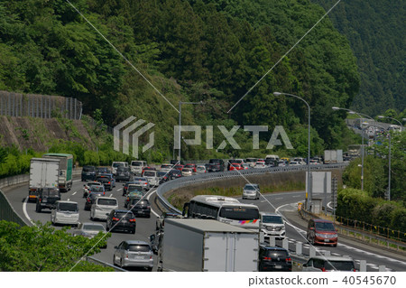 Traffic jam image highway Traffic jam image highway 40545670