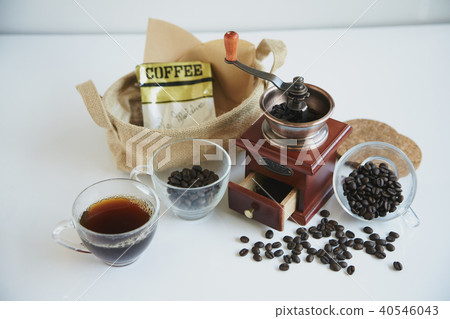 Coffee beans flour mill cafe Coffee beans flour mill cafe 40546043