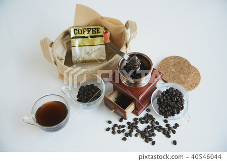 Coffee beans flour mill cafe Coffee beans flour mill cafe 40546044