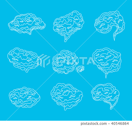 Cartoon Smoke Fog Set. Vector Cartoon Smoke Fog Set. Vector 40546864