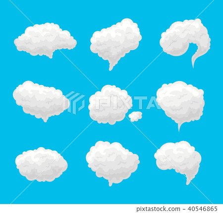 Cartoon Smoke Fog Set. Vector Cartoon Smoke Fog Set. Vector 40546865