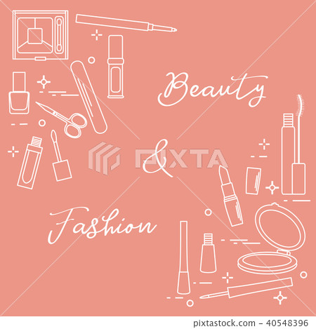 Decorative cosmetics Accessories for nail care. Decorative cosmetics Accessories for nail care. 40548396