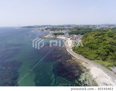 Drone aerial photography, Tatarahama, Kannonzaki Ohashi Drone aerial photography, Tatarahama, Kannonzaki Ohashi 40548463