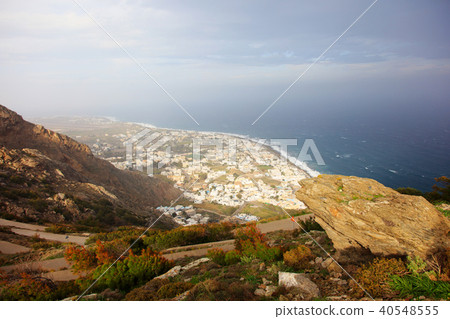 聖托里尼 - 從古老的錫拉-02的視圖 40548555