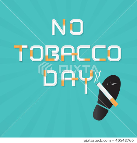 Shoe prints,foot prints and Quit Tobacco vector Shoe prints,foot prints and Quit Tobacco vector 40548760