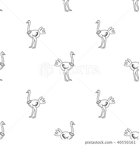 Ostrich vector pattern - Stock Illustration [40550161] - PIXTA