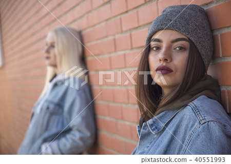 two friends are sad. two friends are sad. 40551993