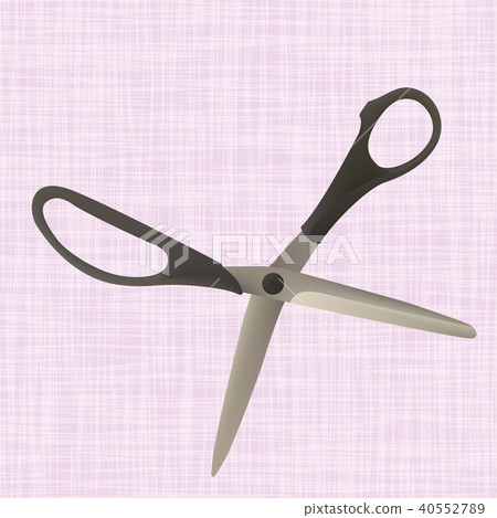 Tailor scissors lying on the textiles. Tailor scissors lying on the textiles. 40552789