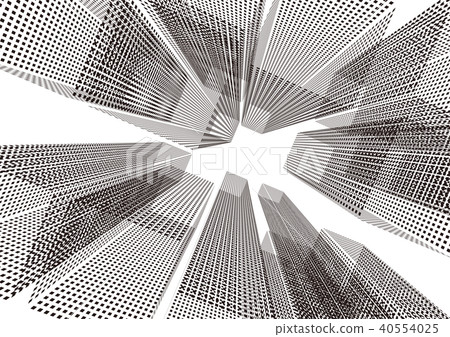 Vector Building Monochrome Aori Business 40554025