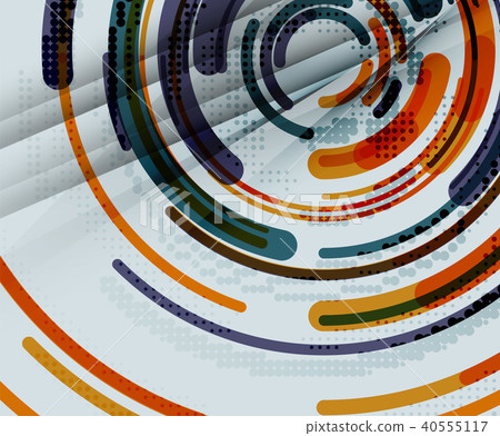 Circular lines, circles, geometric abstract background Circular lines, circles, geometric abstract background 40555117