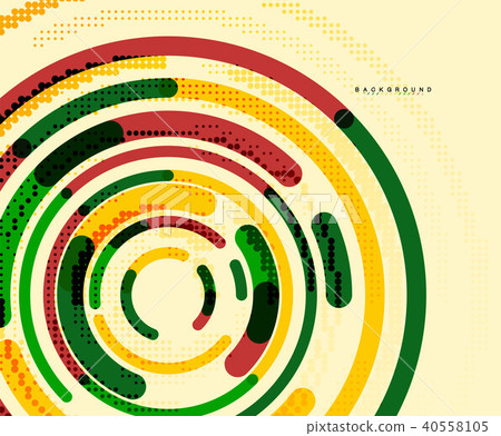 Circular lines, circles, geometric abstract background 40558105