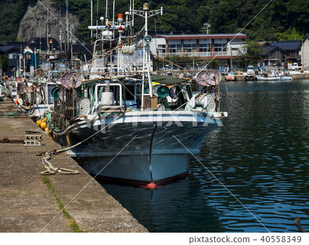 Squid fishing boat in Sanin Kasumi Squid fishing boat in Sanin Kasumi 40558349