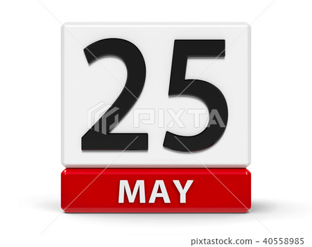 Cubes calendar 25th May 40558985