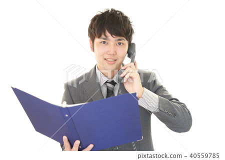 Businessman in a call 40559785