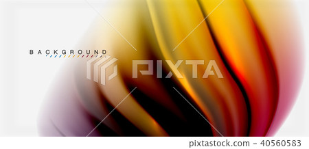Blurred fluid colors background, abstract waves lines, vector illustration Blurred fluid colors background, abstract waves lines, vector illustration 40560583