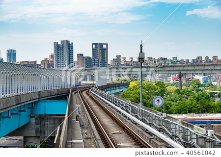 Taoyuan Airport MRT railroad track and view of Taoyuan Airport MRT track and surrounding scenery Taoyuan Airport MRT Taoyuan Airport MRT railroad track and view of Taoyuan Airport MRT track and surrounding scenery Taoyuan Airport MRT 40561042