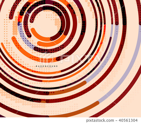 Circular lines, circles, geometric abstract background 40561304
