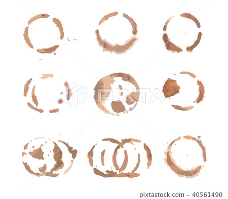 Round stains from coffee. Round stains from coffee. 40561490