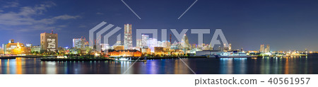 [Kanagawa Prefecture] Yokohama Minatomira night view panorama 40561957