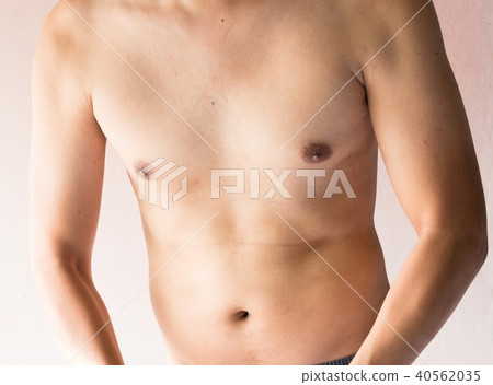 Little fat man body cloase up picture in body Little fat man body cloase up picture in body 40562035