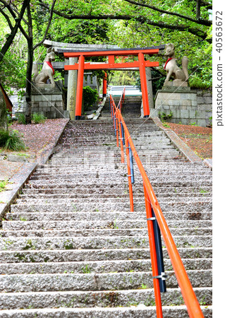 Su訪神社suwayama稻荷神社 神戶市中央區suwasan 照片素材 圖片 圖庫