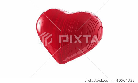 red heart on a white background 40564333