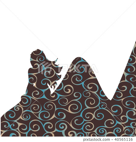 Oread mountain nymph pattern silhouette ancient mythology fantas Oread mountain nymph pattern silhouette ancient mythology fantas 40565116