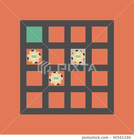 flat icon on stylish background poker table flat icon on stylish background poker table 40565280