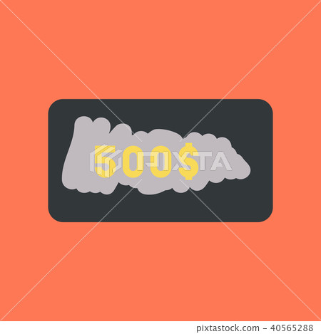 flat icon on stylish background scratch card flat icon on stylish background scratch card 40565288
