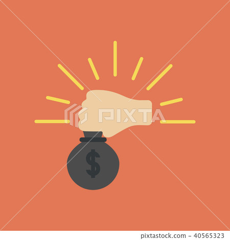 flat icon stylish background poker money bag flat icon stylish background poker money bag 40565323