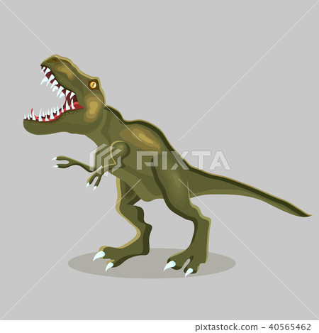 Vector cartoon  illustration of a dinosaur. 40565462