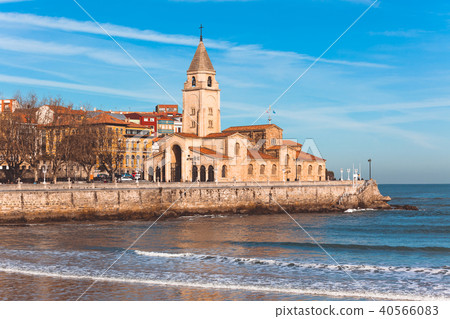 View of Gijon Asturias the Northern Spain 40566083