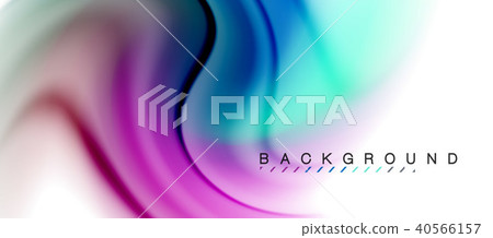 Swirl fluid flowing colors motion effect, holographic abstract background 40566157