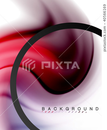 Swirl fluid flowing colors motion effect, holographic abstract background 40566169