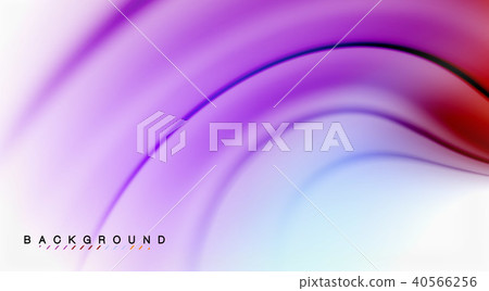 Swirl fluid flowing colors motion effect, holographic abstract background 40566256