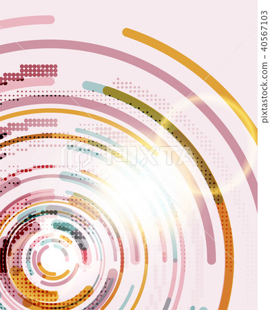 Circular lines, circles, geometric abstract background 40567103