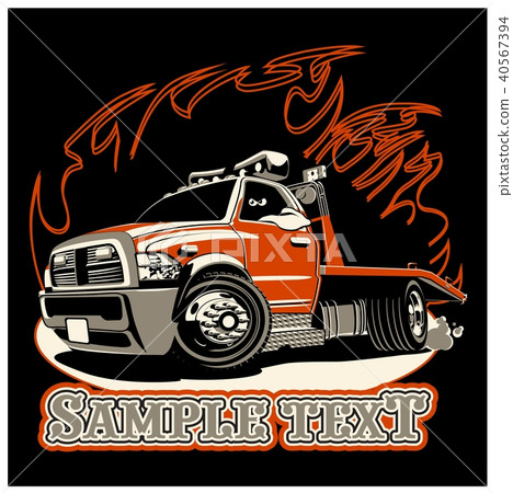 Cartoon tow truck 40567394