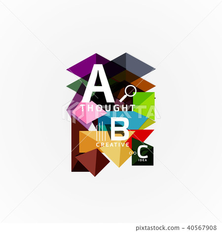 Paper infographic banner template with a b c options, infographics elements 40567908