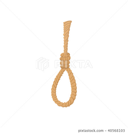 Hangman noose icon, cartoon style  40568103