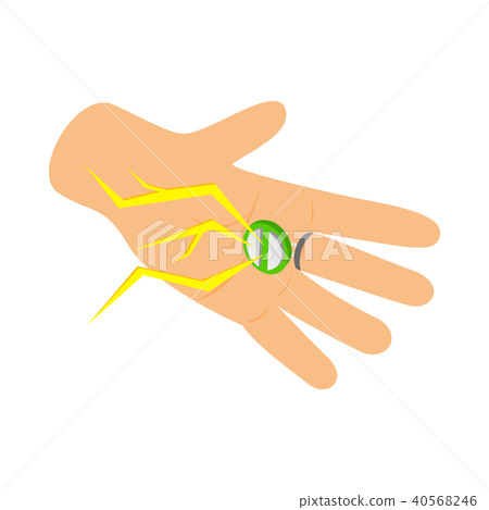 Ring with a lightning bolt icon Ring with a lightning bolt icon 40568246