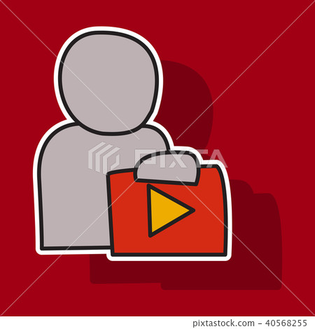 sticker unusual look Play Vector Logo Icon Button. sticker unusual look Play Vector Logo Icon Button. 40568255