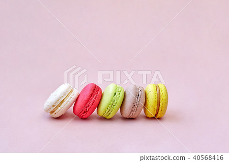 macarons on the lemonade background copy space macarons on the lemonade background copy space 40568416
