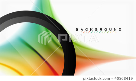 Swirl fluid flowing colors motion effect, holographic abstract background 40568419