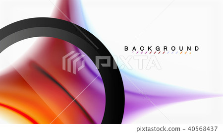 Swirl fluid flowing colors motion effect, holographic abstract background 40568437